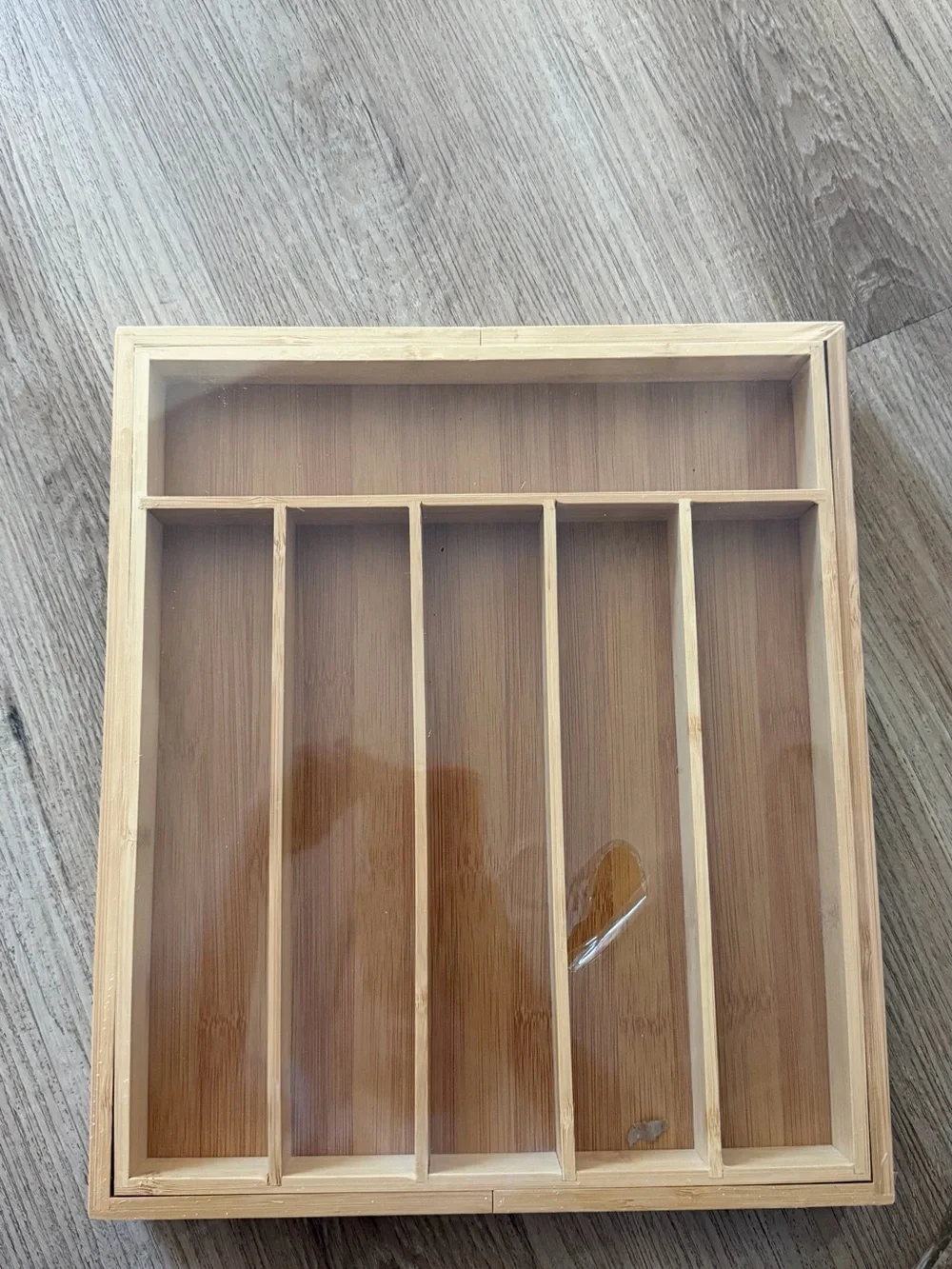 8-Compartment Bamboo Drawer Organizer - Natural Bamboo‎